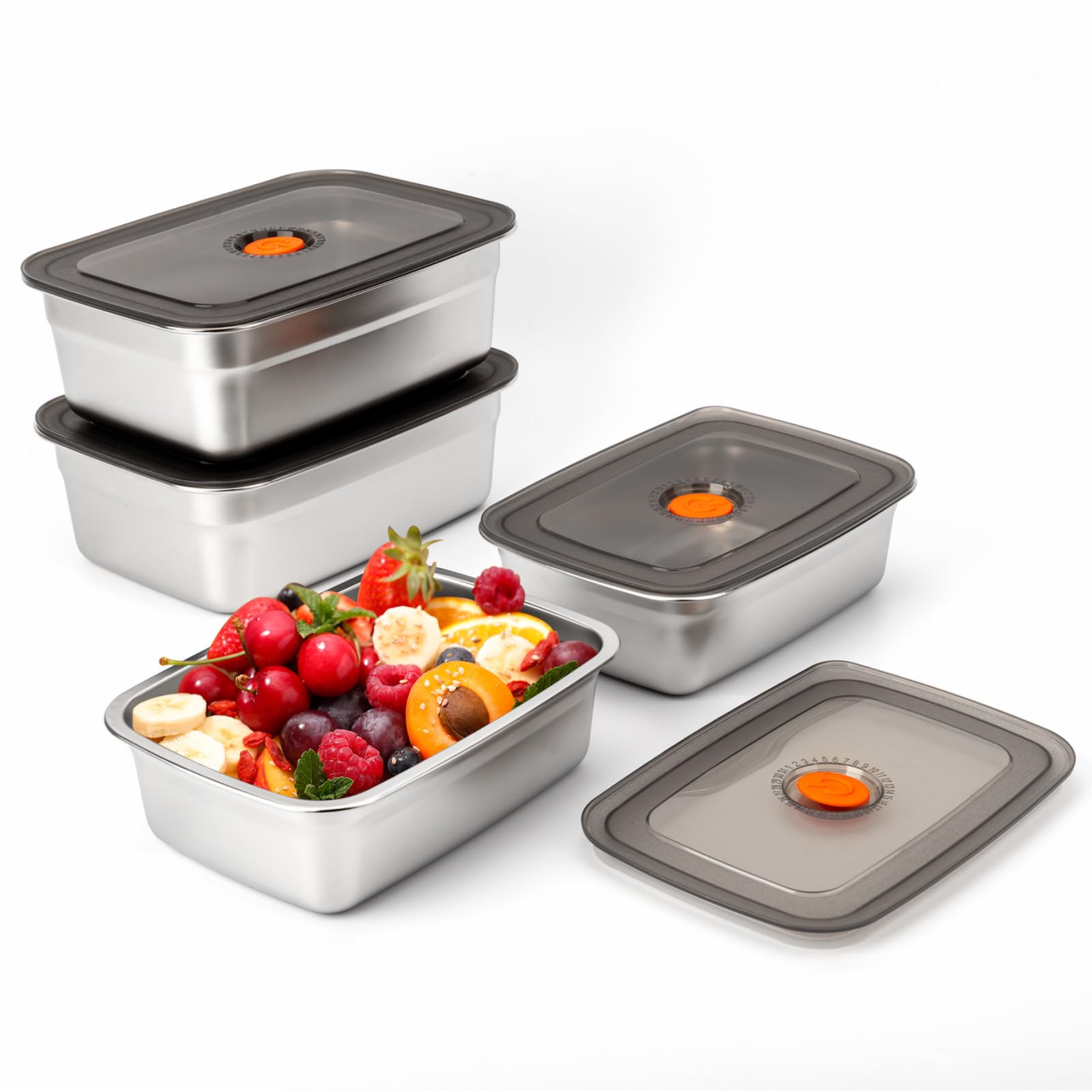 Bento Box - Roestvrijstalen campinglunchbox Verzegelde lekvrije Bento Box