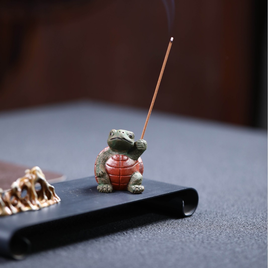 Incense Holder - Yixing paarse klei wierookhouder voor kleine