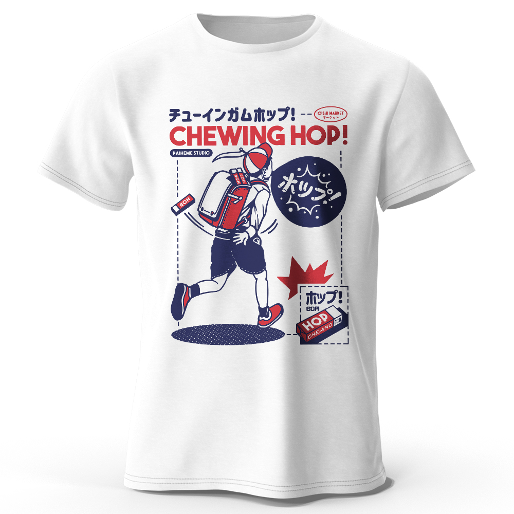 Japanese Snacks - Japanse snacks handgetekend print T-shirt -