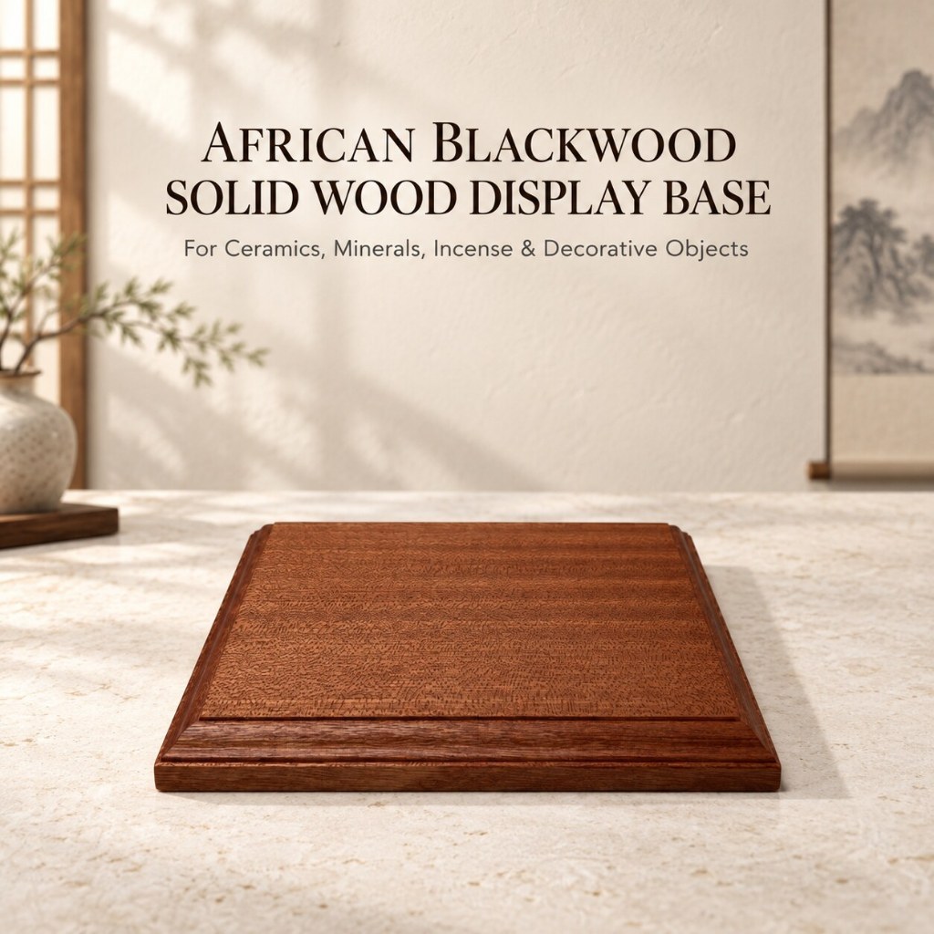 Incense Holder - Stevige houten displaystandaard voor wierookbrander, kristalmineraal,