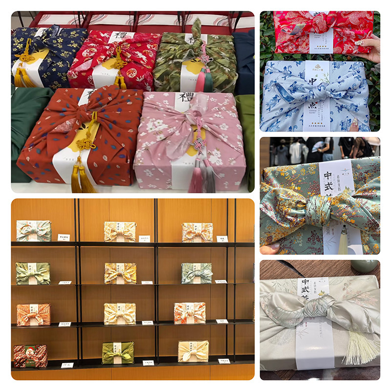 Furoshiki - 70x70cm Japanse stijl Bento verpakkingsdoek Furoshiki
