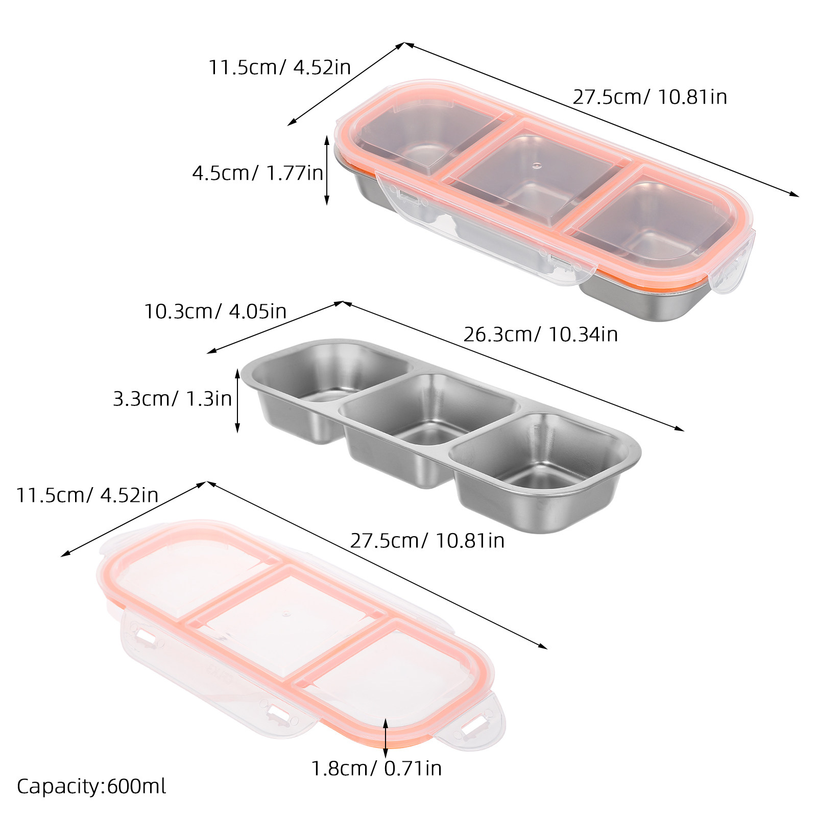 Roestvrijstalen snackbox, 600  - Bento Box recensie en prijs