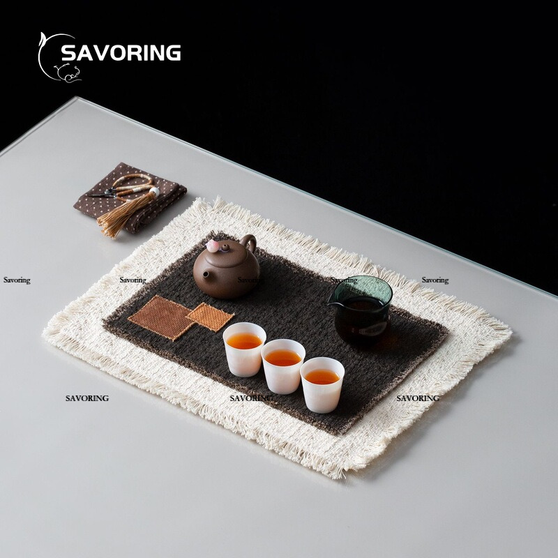 Vintage theemat, dubbele laag  - Japanese Tea recensie en prijs