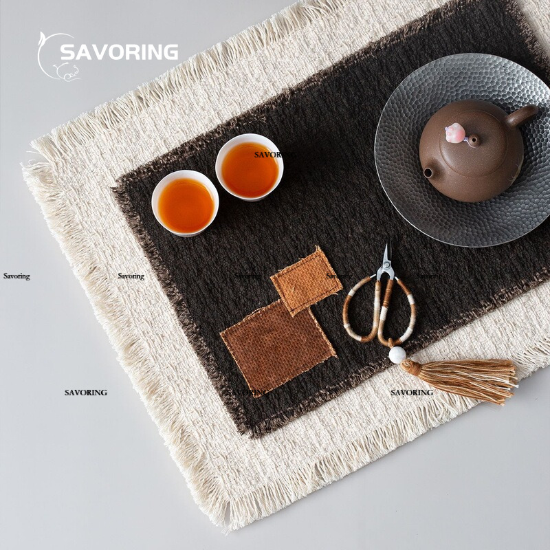Vintage theemat, dubbele laag  - Japanese Tea recensie en prijs